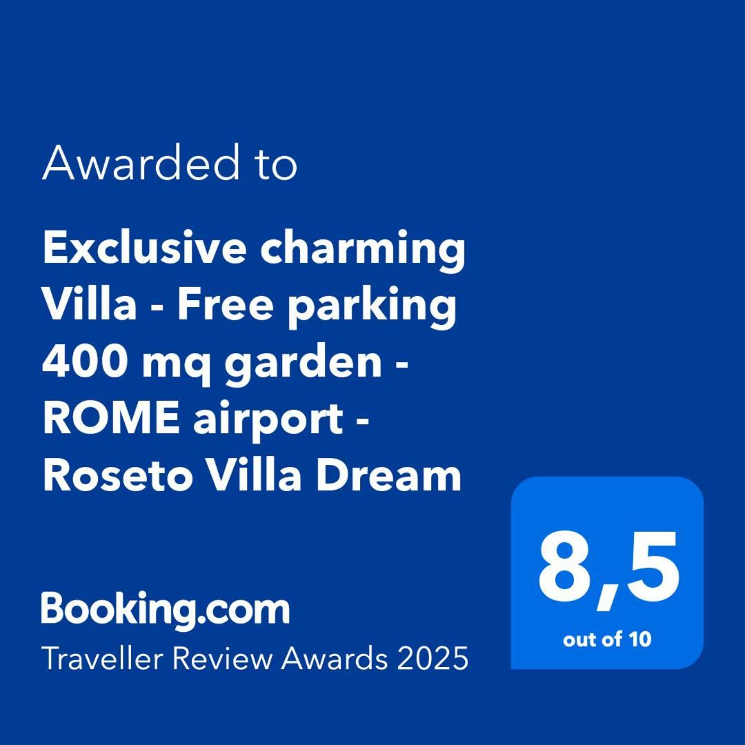 Exclusive Charming Villa - Free Parking 400 Mq Garden - Rome Airport - Roseto Villa Dream Fregenae Esterno foto